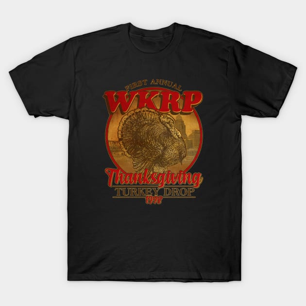 Vintage WKRP Turkey Drop T-Shirt by kulinermodern